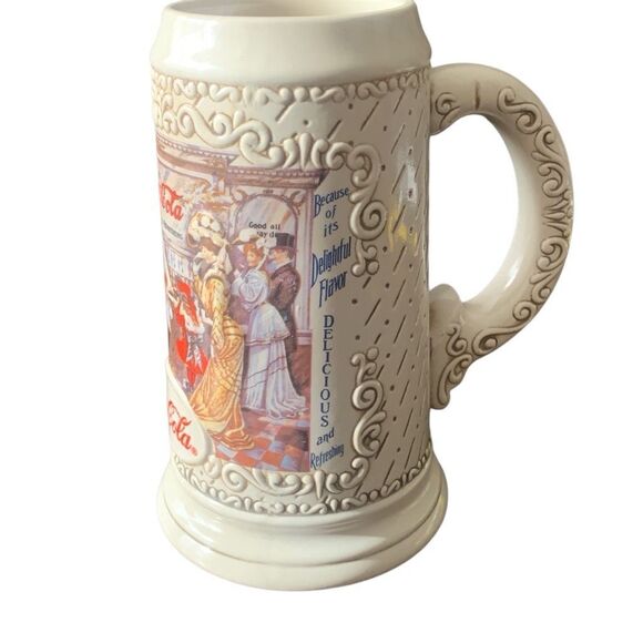 Vintage Coca Cola Stein 1994 The Classic Americana Soda Fountain Experience - Picture 2 of 16